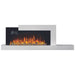 napoleon stylus cara elite electric fireplace with orange flames