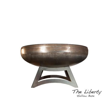 Ohio Flame Liberty Round Steel Fire Pit with Hollow Base
