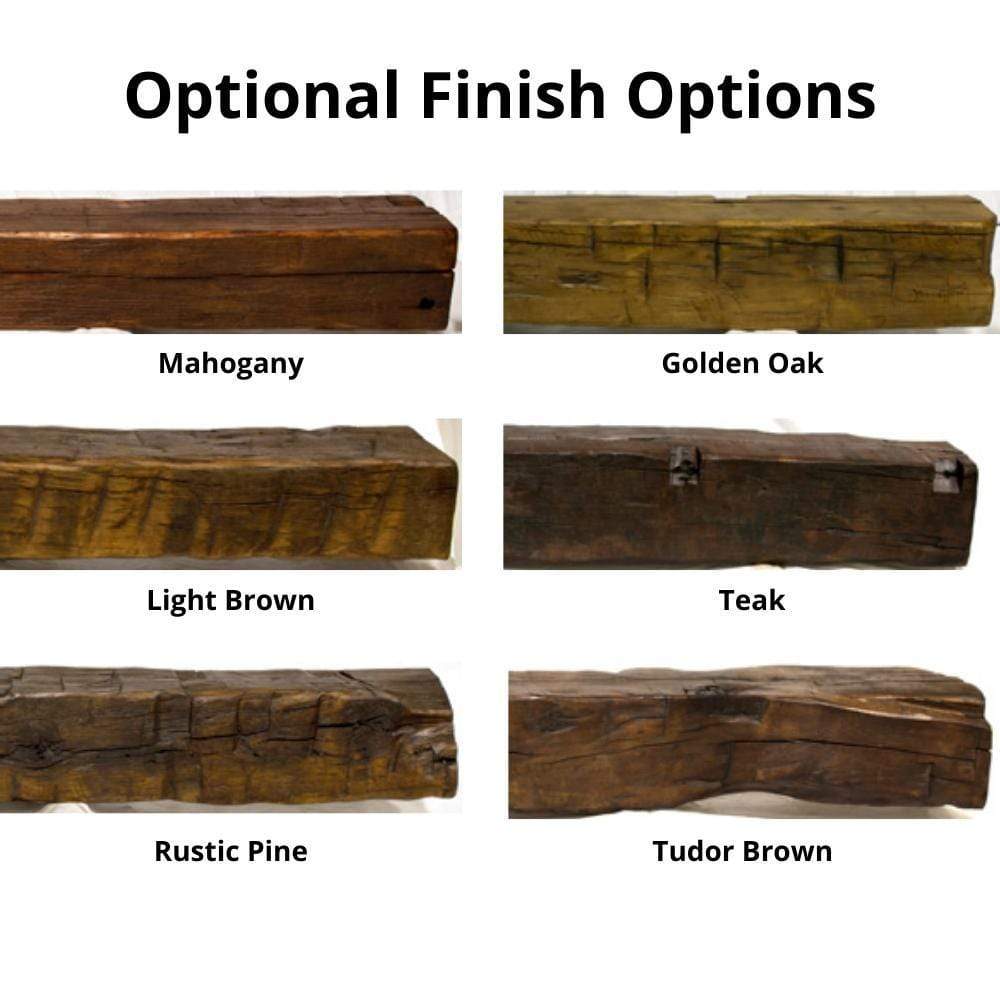 olde wood reclaimed wood fireplace mantel optional finish options