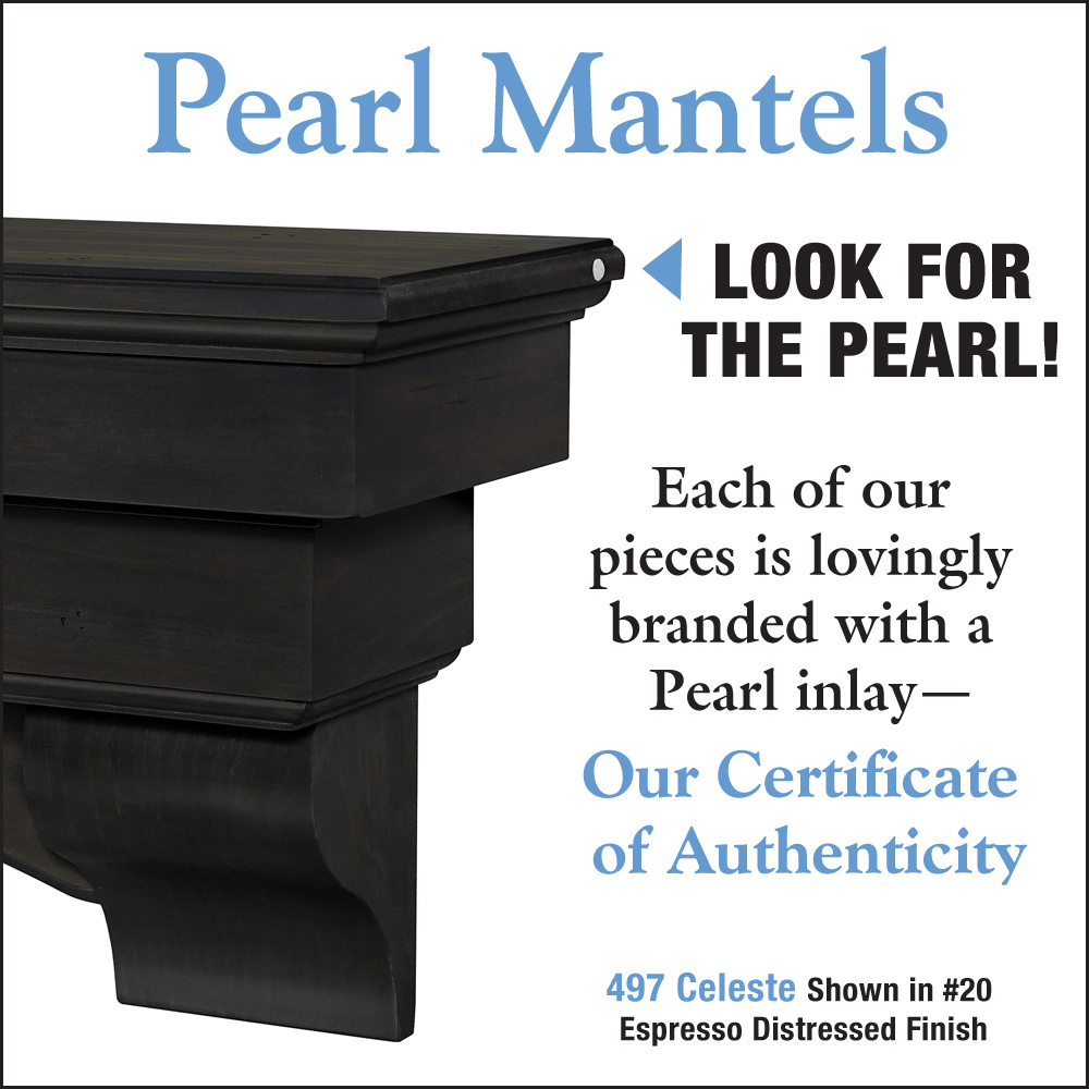 Pearl Mantels Celeste Wood Mantel Shelf