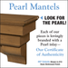 Inlay on Pearl Mantels Celeste Dune Wood Mantel Shelf