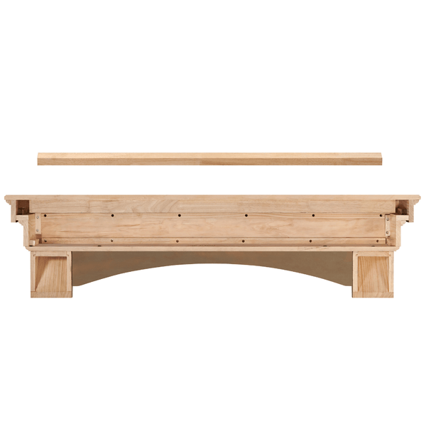 Pearl Mantels Celeste Dune Wood Mantel Shelf unfinished