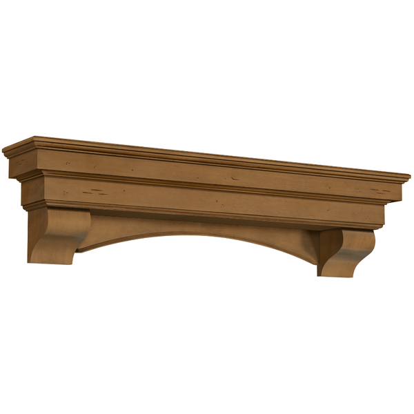 Pearl Mantels Celeste Dune Wood Mantel Shelf