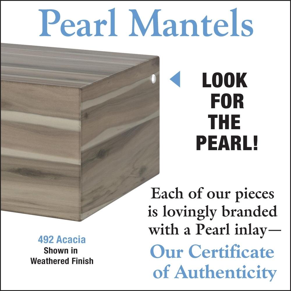 Pearl Mantels Certificate of Authenticity