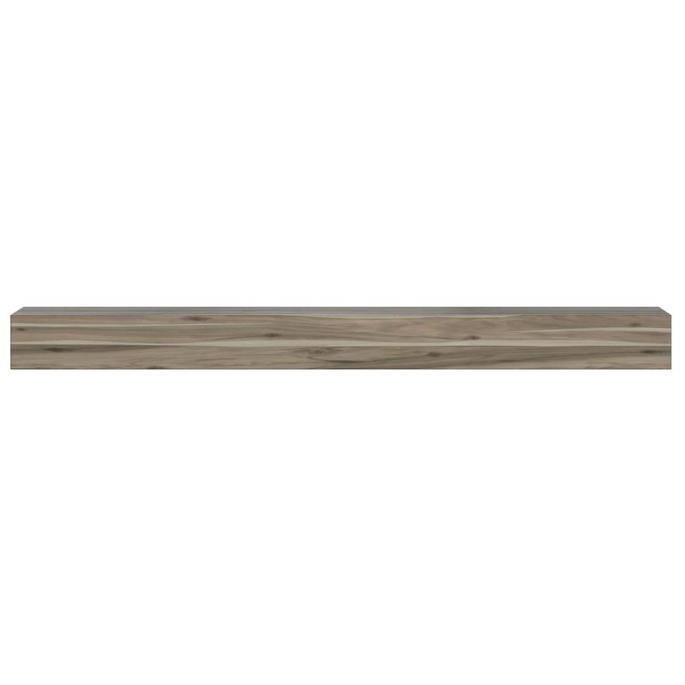 Pearl Mantels Acacia Wood Mantel Shelf Weathered Gray Finish