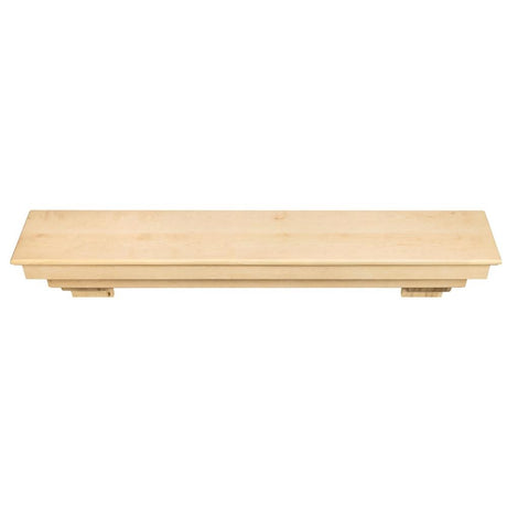 Pearl Mantels Auburn Wood Mantel Shelf Top View