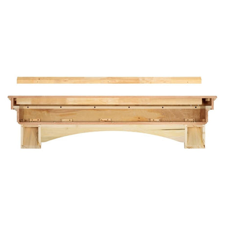 Pearl Mantels Auburn Wood Mantel Shelf Backside