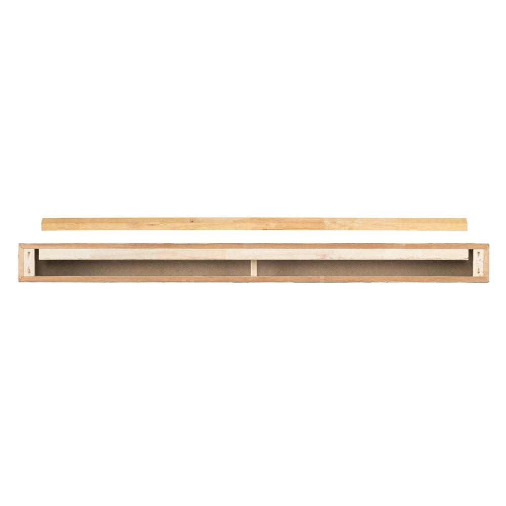 Pearl Mantels Carolina Wood Mantel Shelf (Backside View)