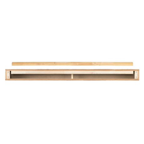 Pearl Mantels Carolina Wood Mantel Shelf (Backside View)