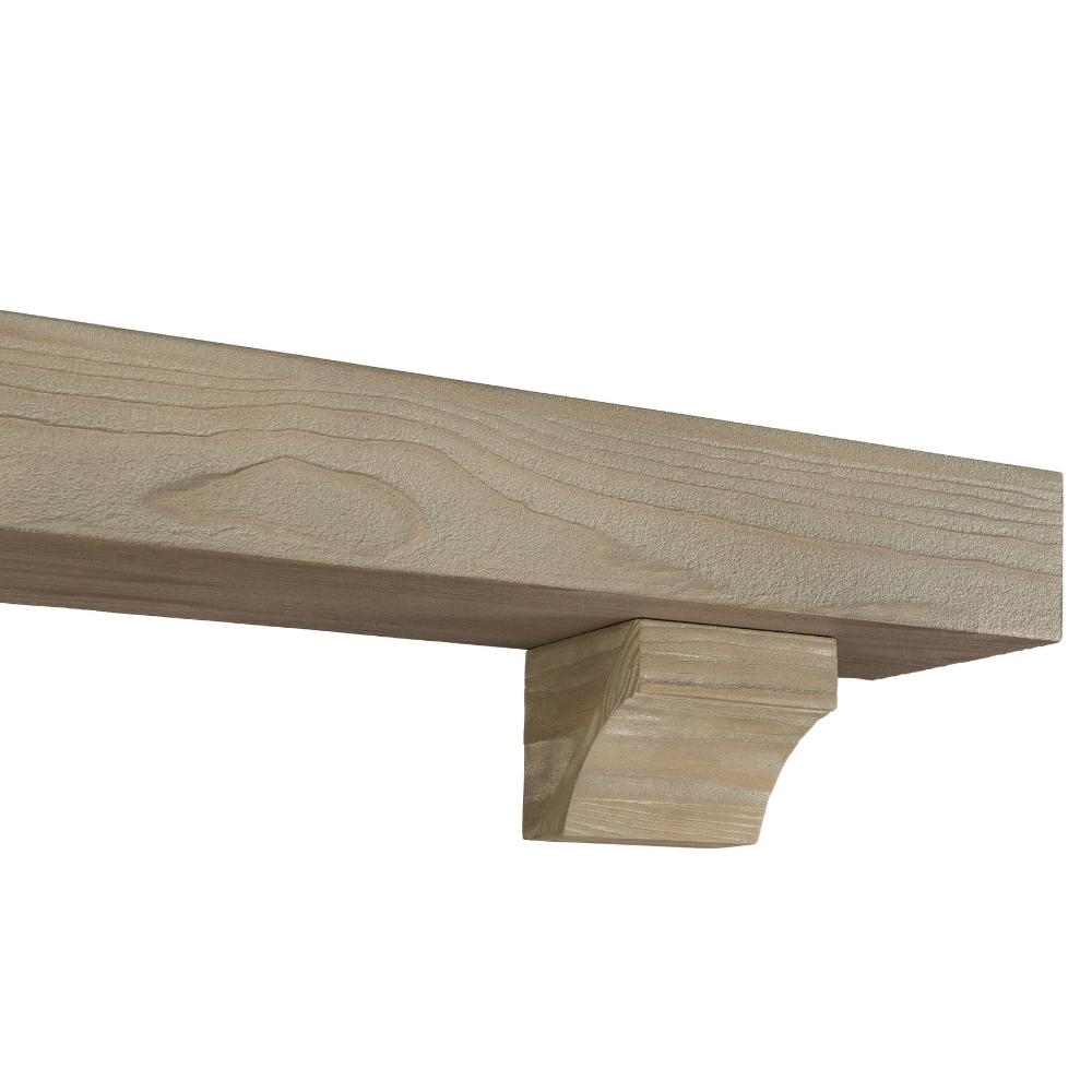 Pearl Mantels Cherokee Wood Mantel Shelf in Fontana Finish