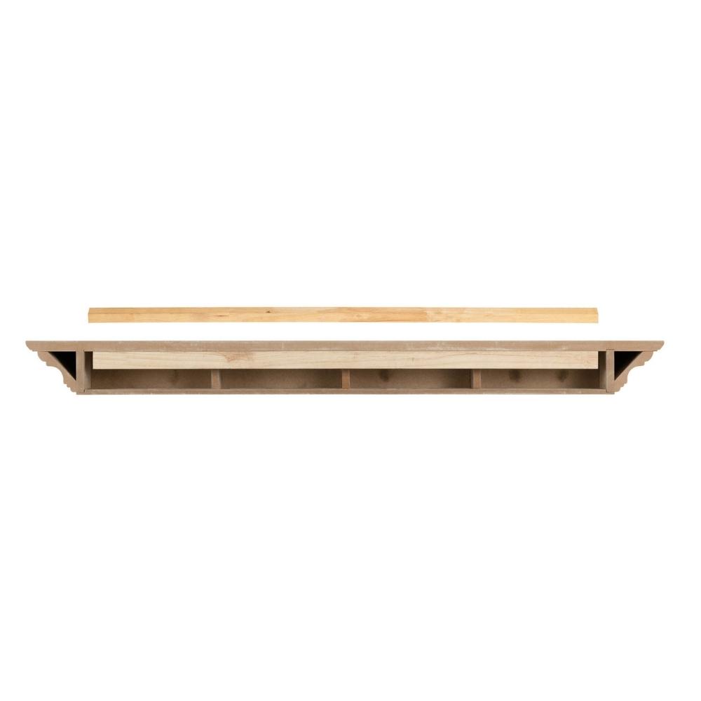 Pearl Mantels Crestwood MDF Mantel Shelf In Mineral (Backside View)