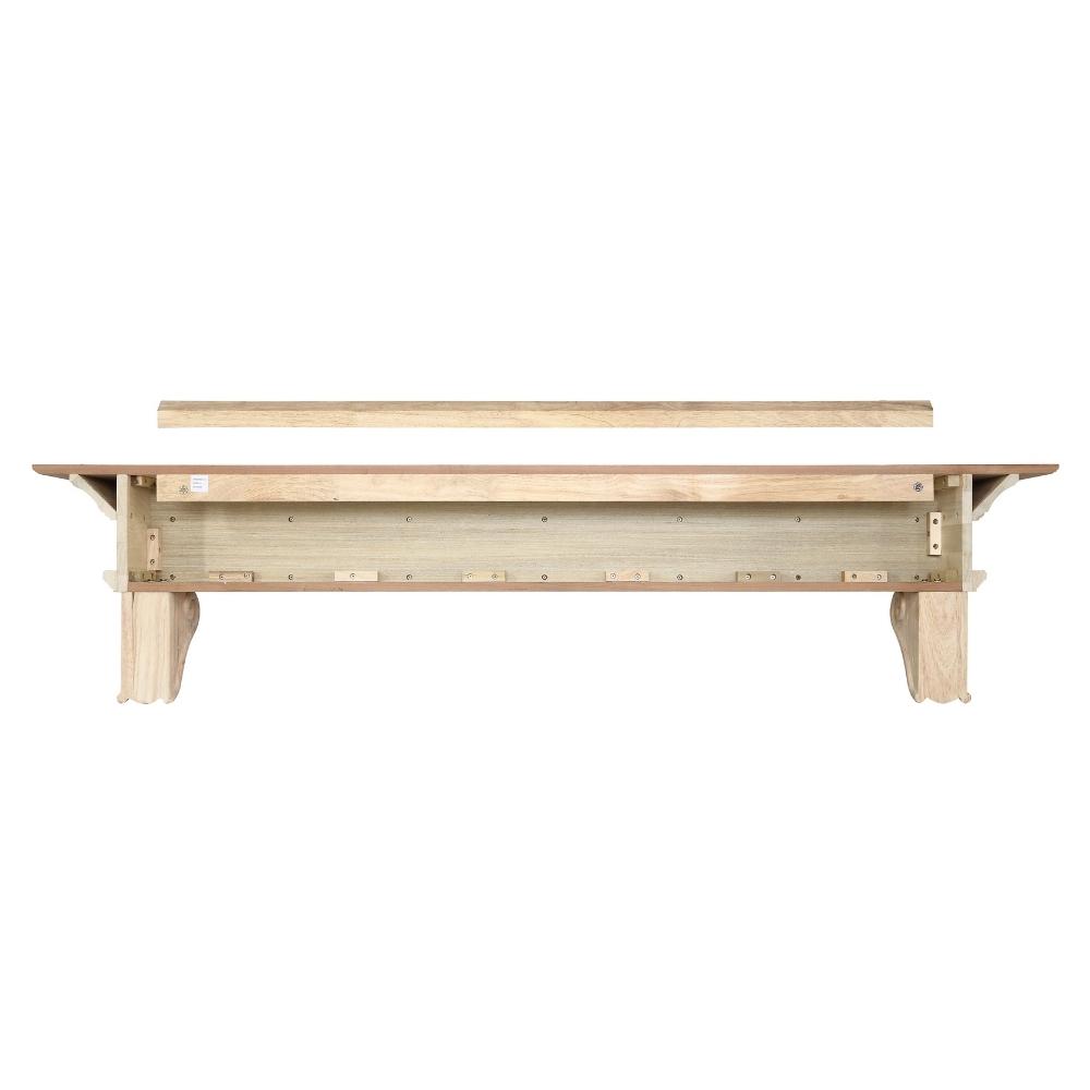 Pearl Mantels Devonshire Wood Mantel Shelf Unfinished Backside