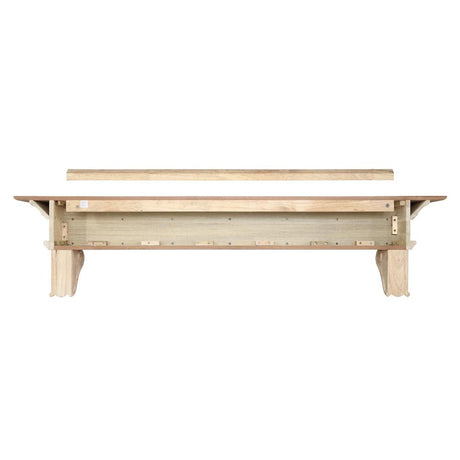 Pearl Mantels Devonshire Wood Mantel Shelf Unfinished Backside