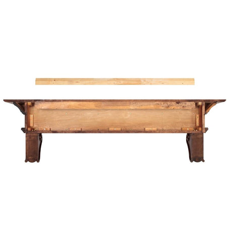 Pearl Mantels Devonshire Wood Mantel Shelf Distressed Finish Backside