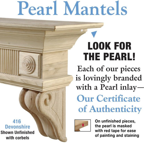 Pearl Mantels Certificate of Authenticity