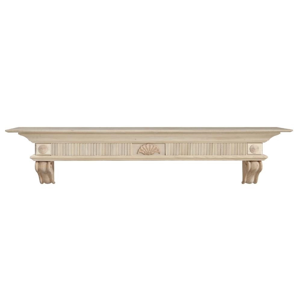 Pearl Mantels Devonshire Wood Mantel Shelf Unfinished