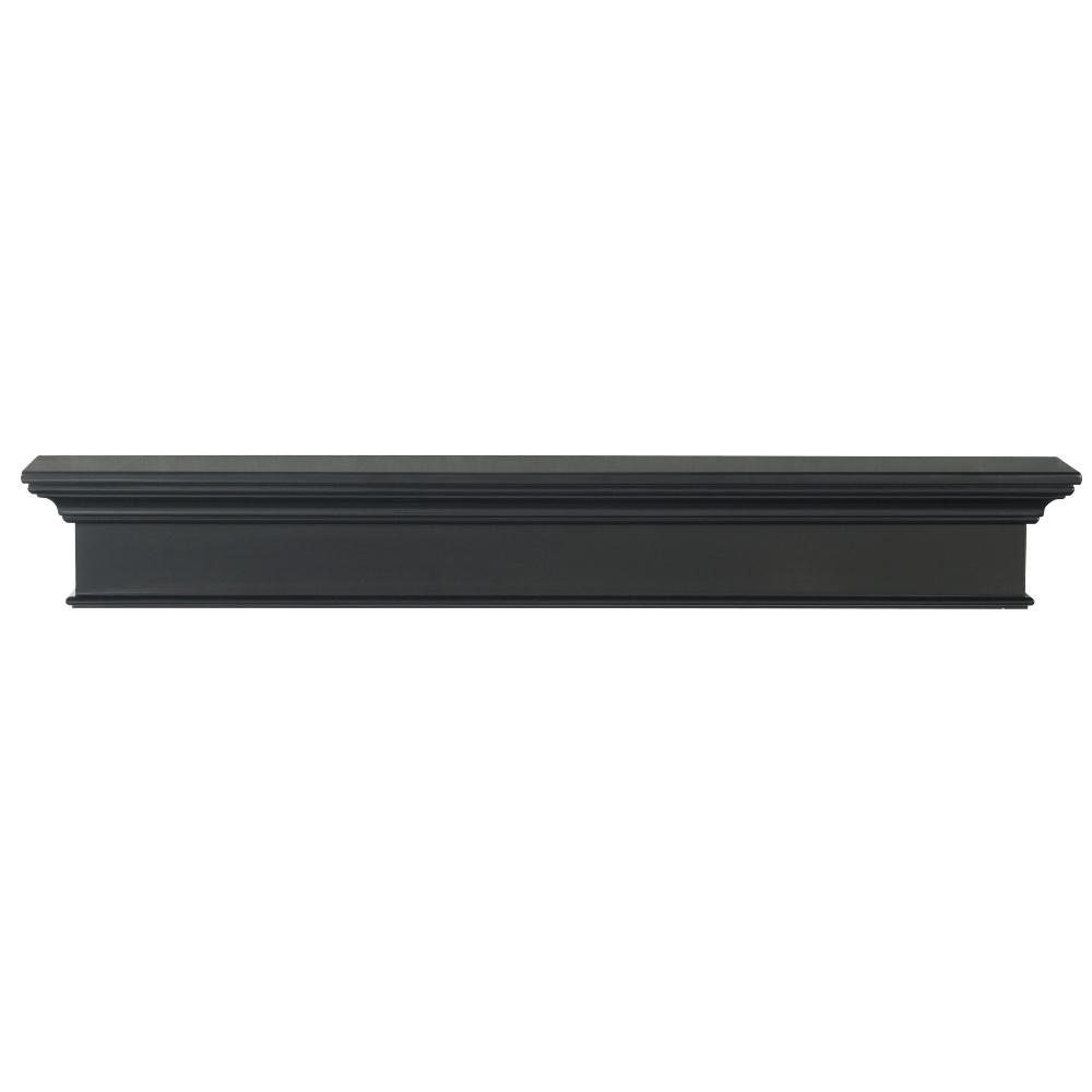 Pearl Mantels Henry MDF Mantel Shelf In Black
