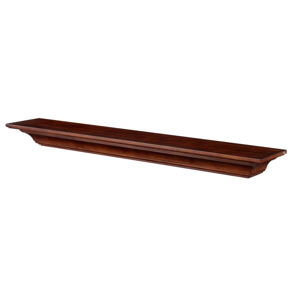 Pearl Mantels Homestead Wood Mantel Shelf in Antique Finish