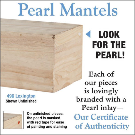 Pearl Mantels Certificate of Authenticity
