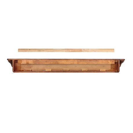 Pearl Mantels Lindon Wood Mantel Shelf in Distressed Cherry Finish Backside