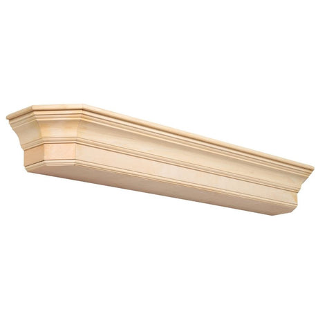 Pearl Mantels Lindon Wood Mantel Shelf Unfinished