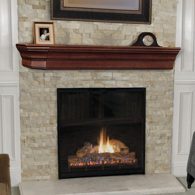 Pearl Mantels Lindon Wood Mantel Shelf in Distressed Cherry Finish