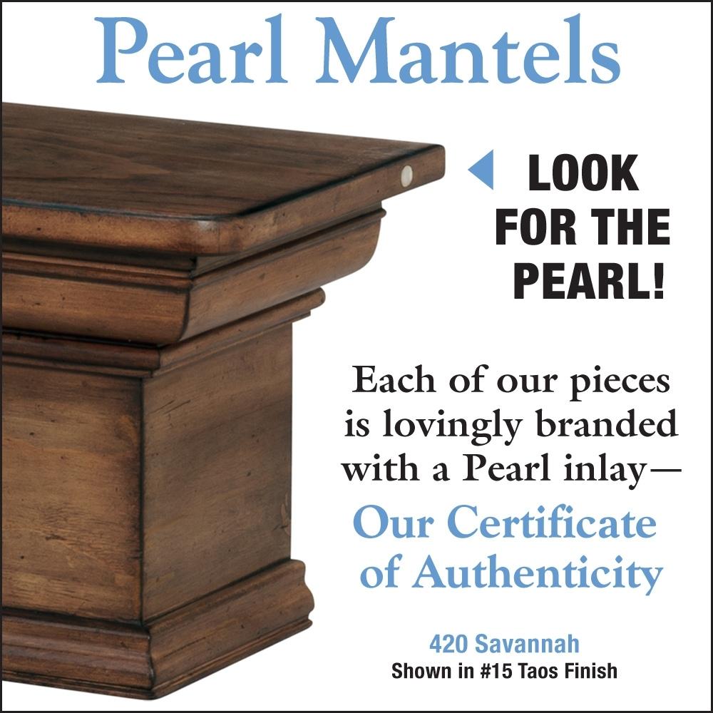 Pearl Mantels Certificate of Authenticity