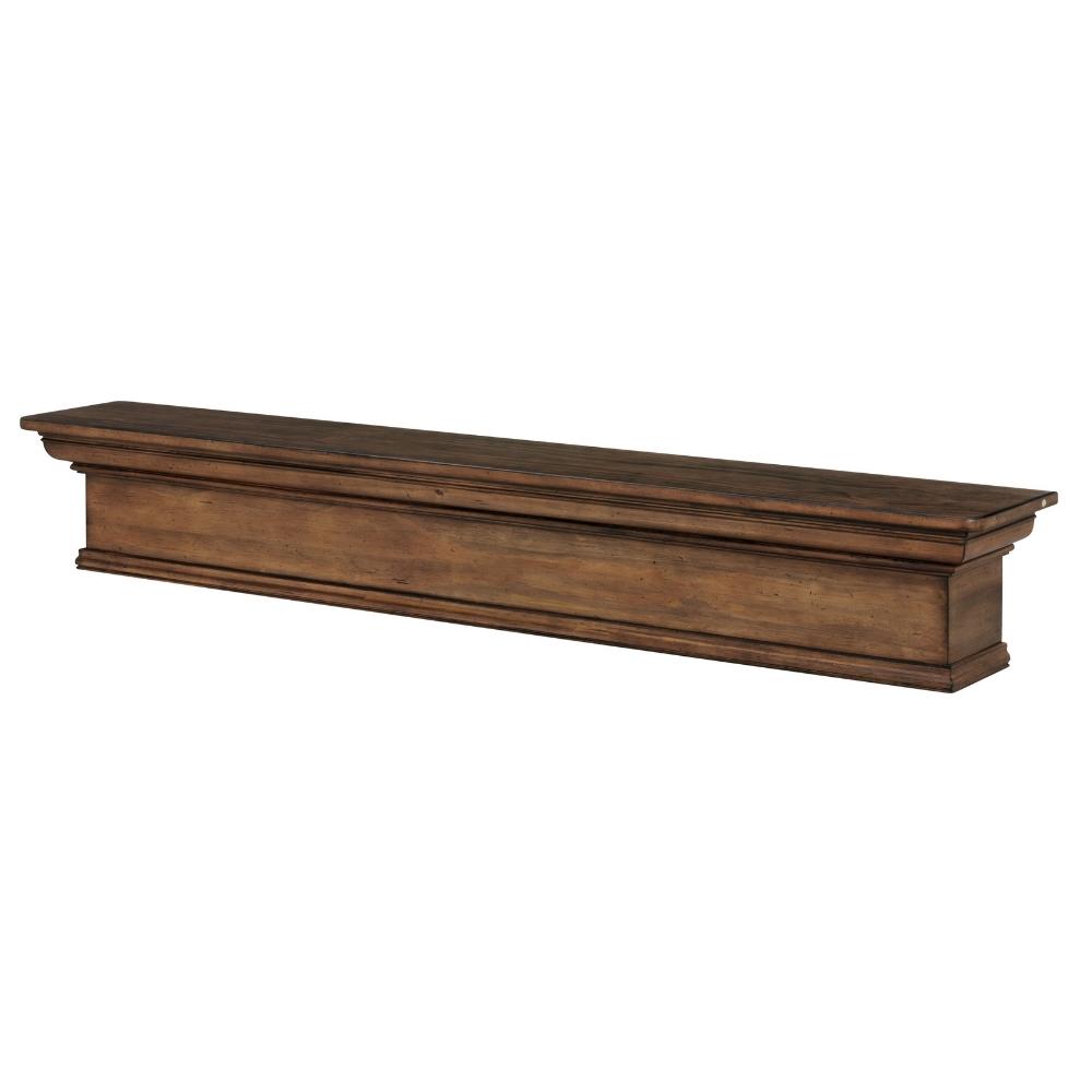Pearl Mantels Savannah Wood Mantel Shelf Taos Finish Angled View