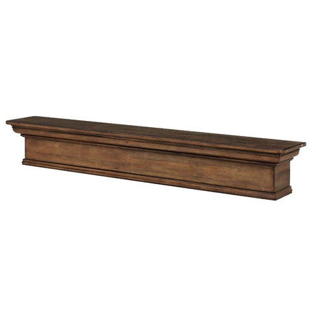Pearl Mantels Savannah Wood Mantel Shelf Taos Finish Angled View