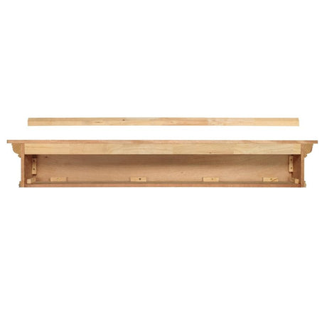 Pearl Mantels Savannah Wood Mantel Shelf Unfinished (Backside View)