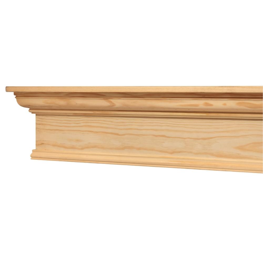 Pearl Mantels Savannah Wood Mantel Shelf Unfinished
