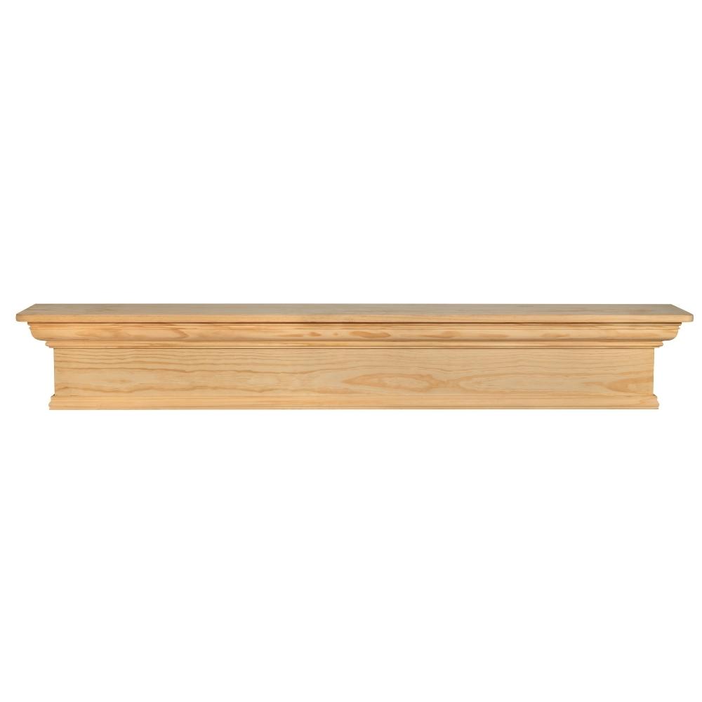 Pearl Mantels Savannah Wood Mantel Shelf Unfinished
