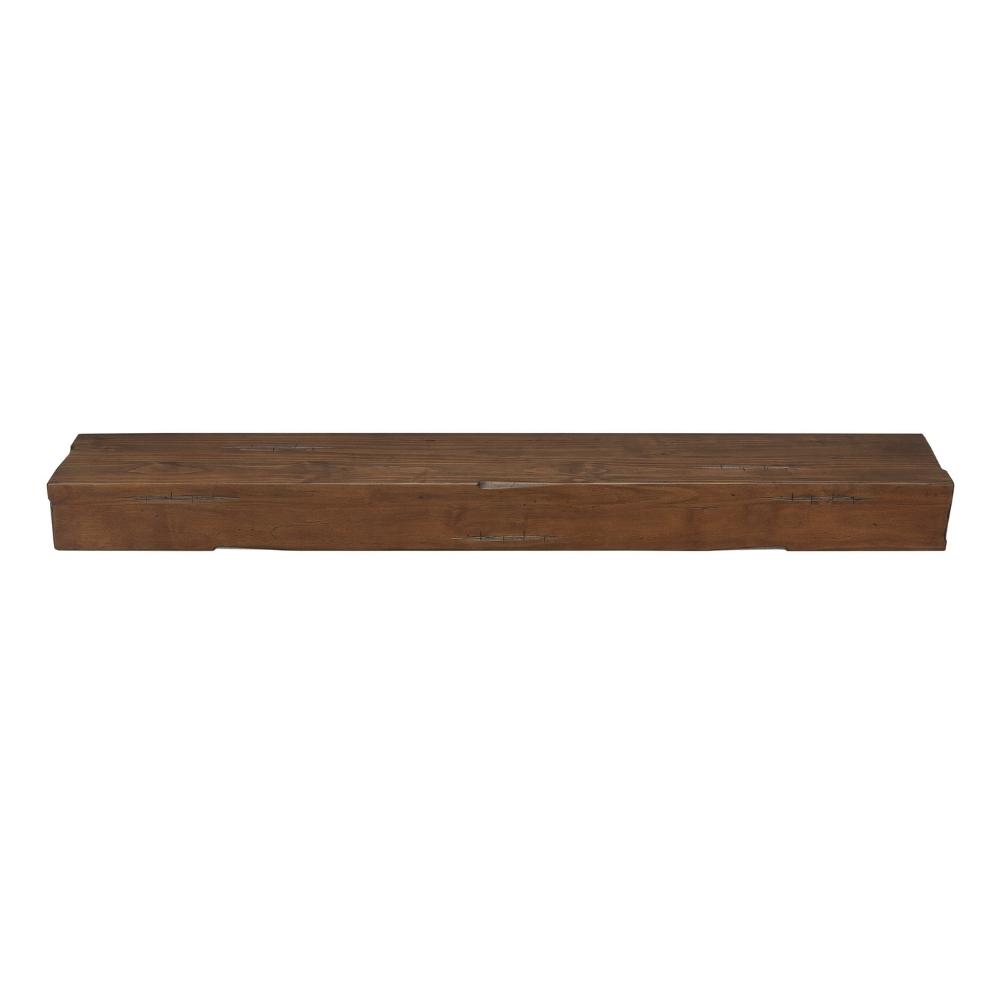 Pearl Mantels Savannah Wood Mantel Shelf in Cherry Rustic Finish Without Corbels