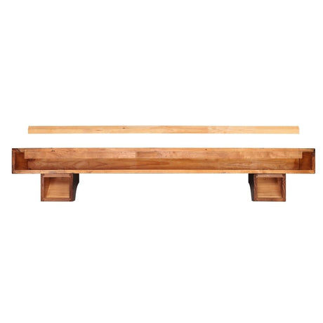 Pearl Mantels Savannah Wood Mantel Shelf in Cherry Rustic Finish (Backside View)