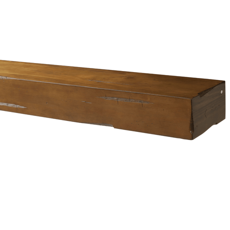 Pearl Mantels Shenandoah Wood Mantel Shelf in Medium Rustic Finish With Pearl Mantels Trademark