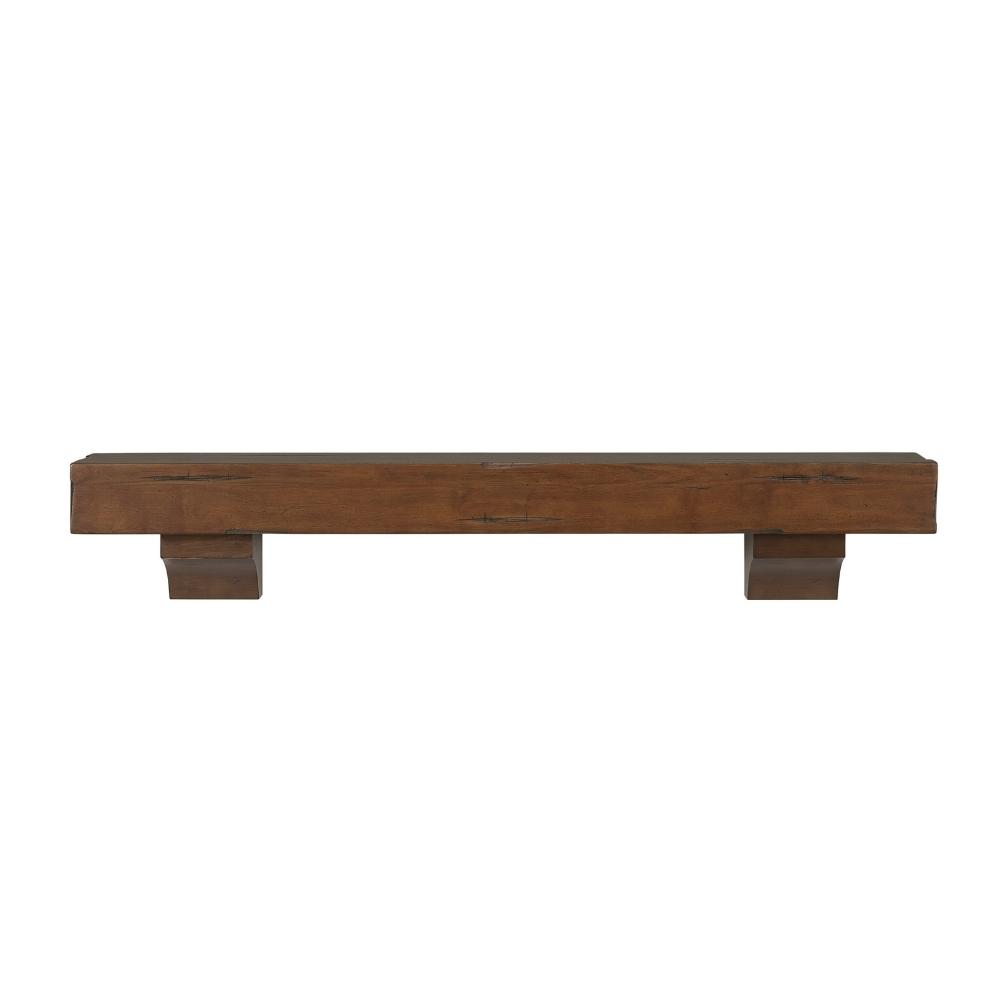 Pearl Mantels Savannah Wood Mantel Shelf in Cherry Rustic Finish