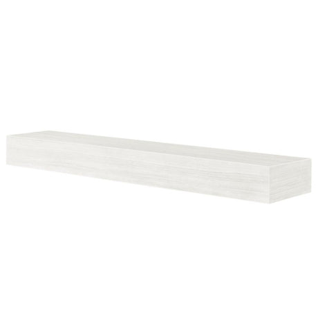 Pearl Mantels Zachary Non-Combustible Fiberglass Mantel Shelf White Wash