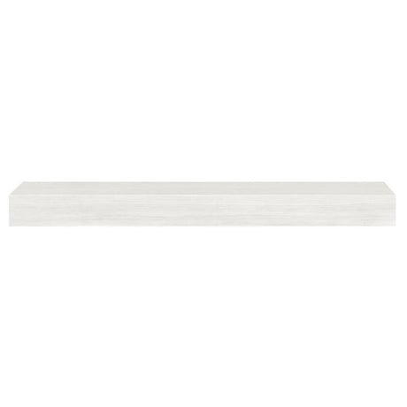 Pearl Mantels Zachary Non-Combustible Fiberglass Mantel Shelf White Wash