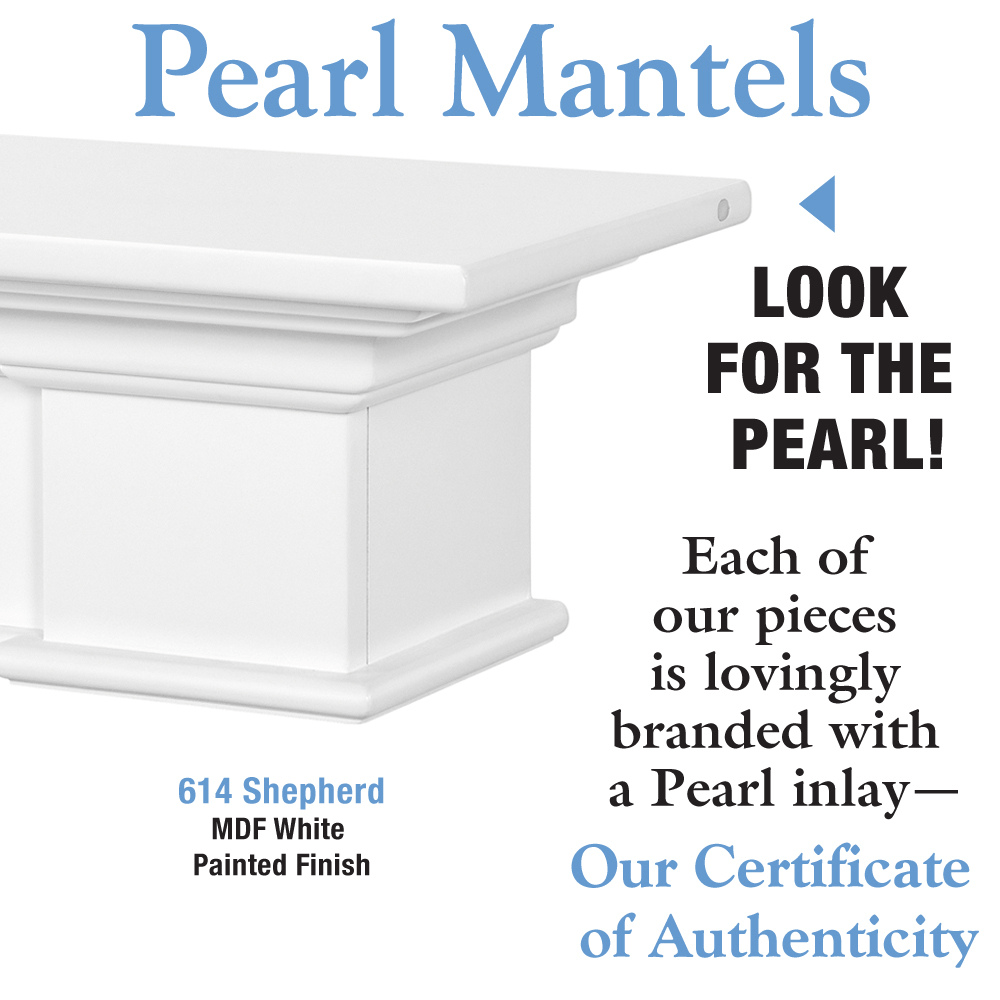 Pearl Mantels authentic mark