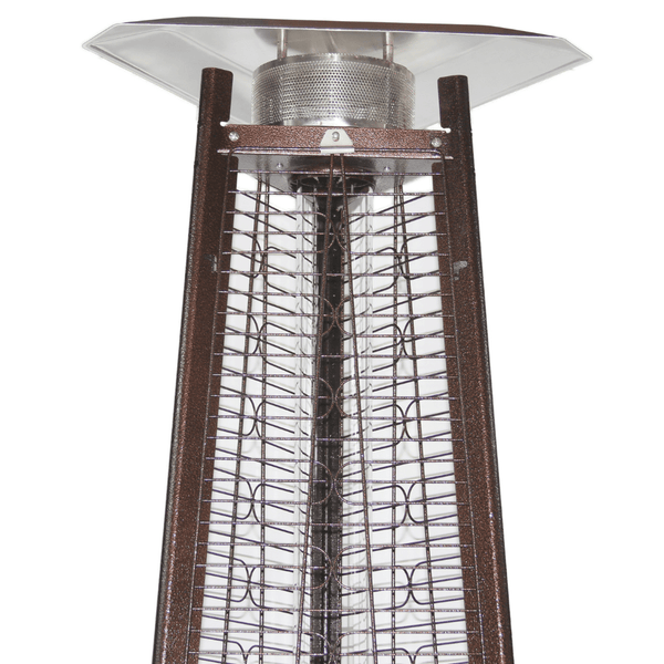 RADtec Antique Bronze Pyramid Propane Patio Heater reflector