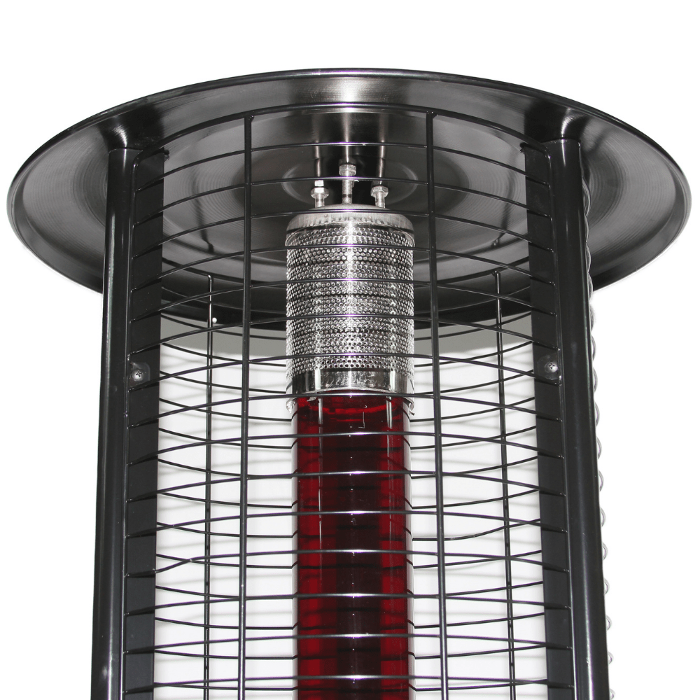 RADtec Ellipse Flame 78-inch Black Propane Patio Heater emitter