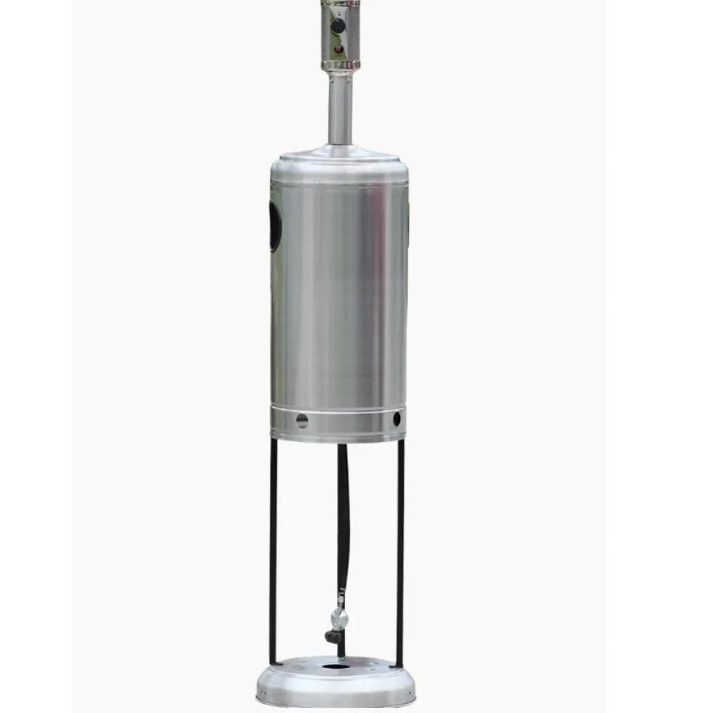 RADtec Allure Series Real Flame Propane Patio Heater - Stainless Steel (Propane Tank Storage)