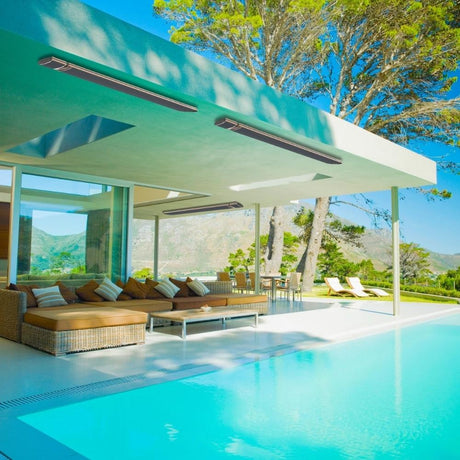 RADtec Design Series 43" 1800W 220V Infrared Electric Heater Mounted On The Ceiling