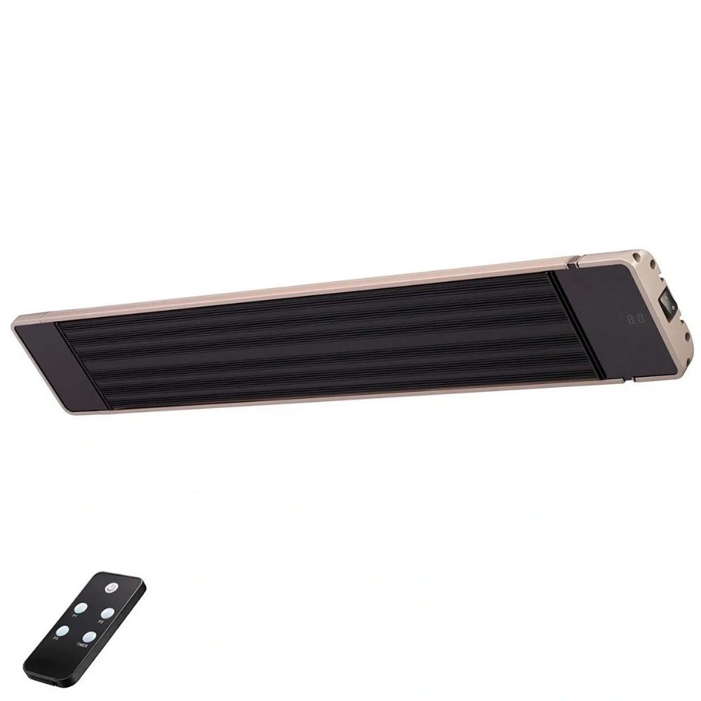 RADtec Design Series 72" 3300W 220V Indoor/Outdoor Infrared Electric Heater With Handheld Remote