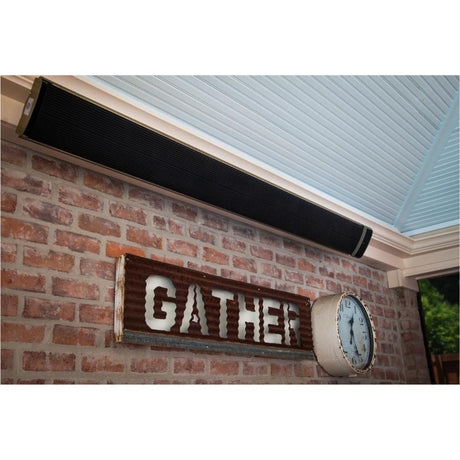 RADtec Design Series 82" 3200W 220V Infrared Electric Heater In a Covered Patio