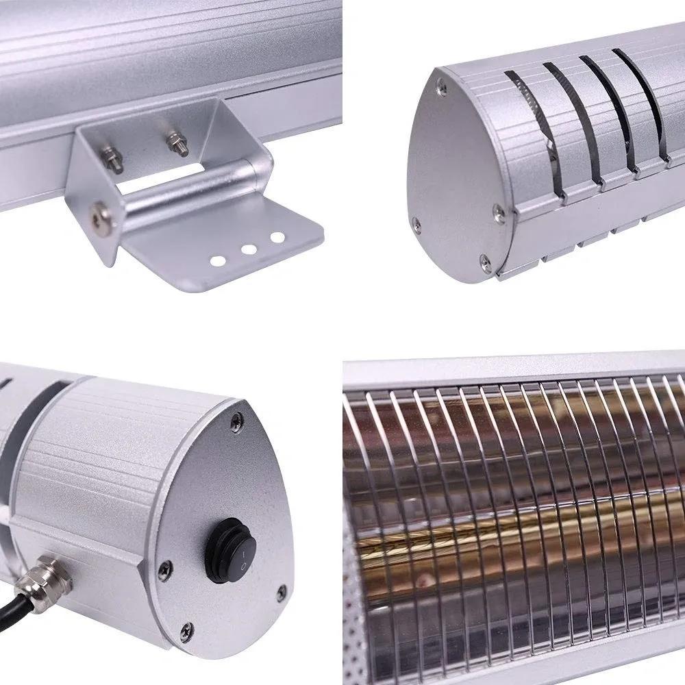 RADtec Genesis Series 38" 300W 220V Infrared Electric Heater (Close-up View)