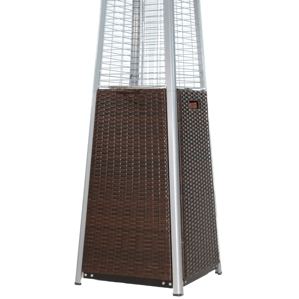 RadTec Tower Flame Dark Brown Wicker Patio Heater Base