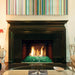 Real Fyre Contemporary Fire Glass Set in Fireplace