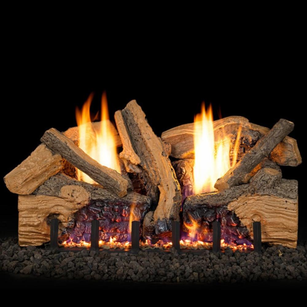 Real Fyre Foothill Split Oak Vent-Free Gas Log Set Insert