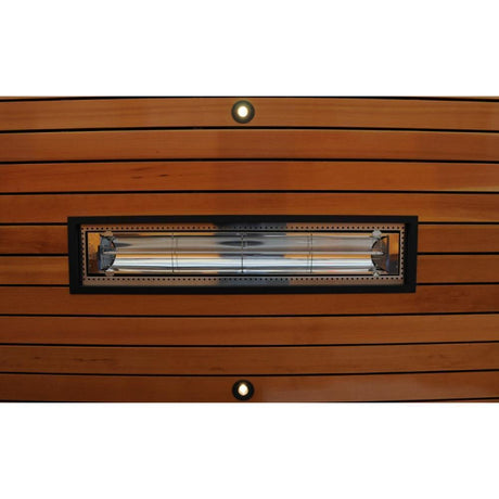 Flush Mounted electricSchwank Heater in Wooden Ceiling